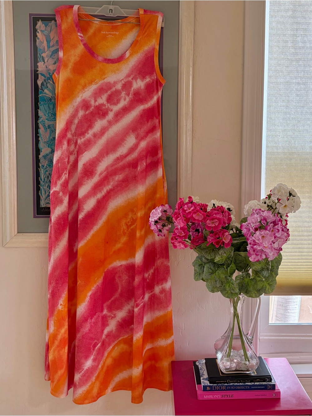 Soft Surroundings Tie Dye Maxi Dress